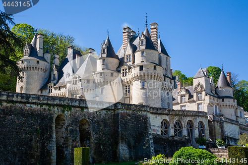 Image of Usse castle from the garden