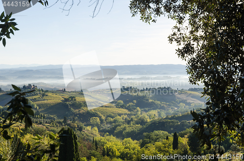 Image of Beautiful morning in Tuscany, Italy