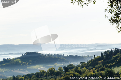 Image of Tuscany morning landscape