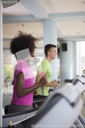 Image of people exercisinng a cardio on treadmill in gym