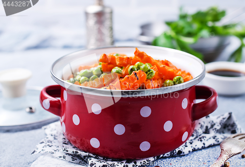 Image of carrot with peas