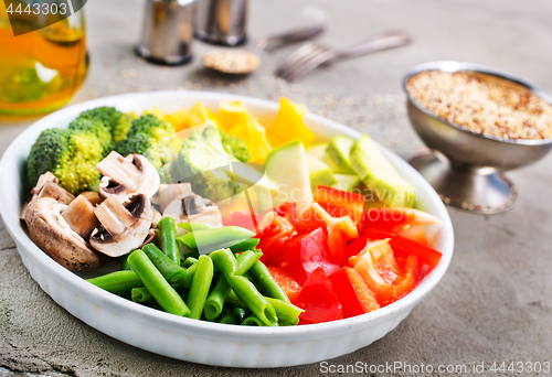Image of raw ingredients for dinner