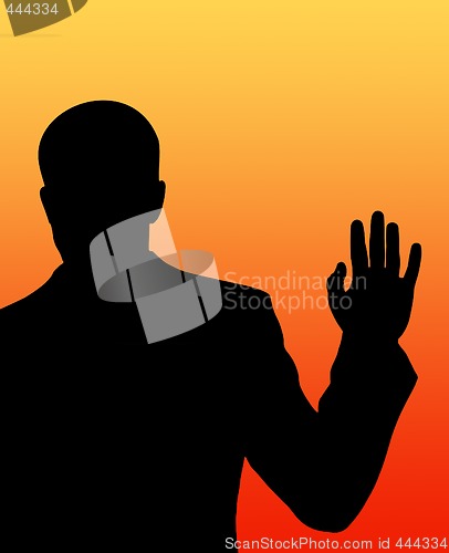 Image of Businessman with hand