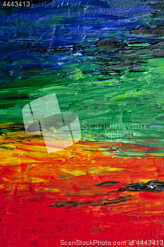 Image of Abstract texture. Modern rainbow artwork background. 