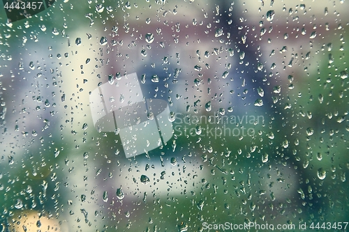 Image of Rainy window surface