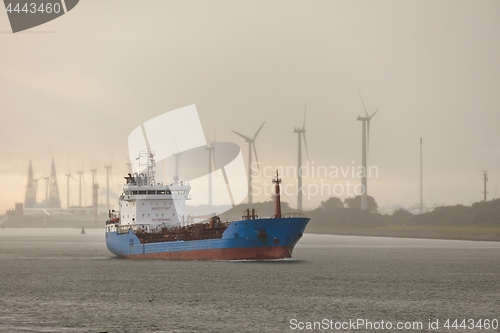 Image of Cargo ship sailing from Rotterdam