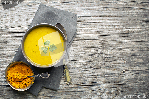 Image of Soup curcuma and curry