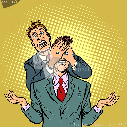 Image of two men, a tempting surprise
