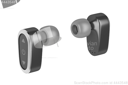 Image of Black wireless in-ear headphones