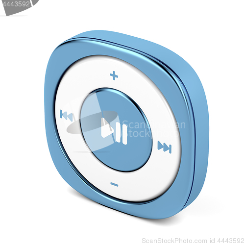 Image of Blue mp3 player