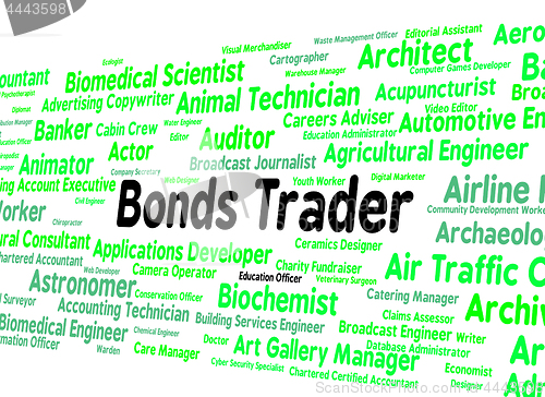 Image of Bonds Trader Represents Security Position And Buyer