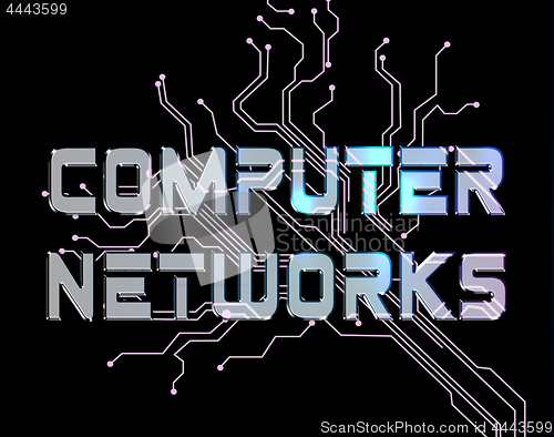 Image of Computer Networks Shows Global Communications And Networked