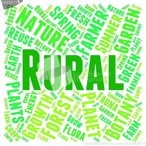 Image of Rural Word Shows Country Life And Backwoods