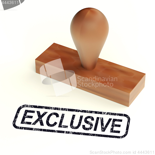 Image of Exclusive Rubber Stamp Shows Limited Products