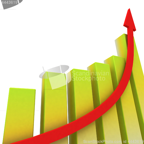 Image of Yellow Bar Chart Shows Increased Profit