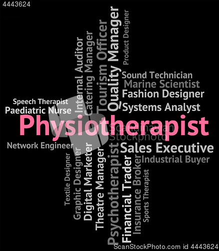 Image of Physiotherapist Job Shows Work Occupational And Employment