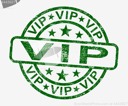 Image of VIP Stamp Showing Celebrity Or Millionaire