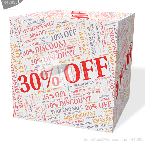 Image of Thirty Percent Off Indicates Reduction Bargains And Bargain