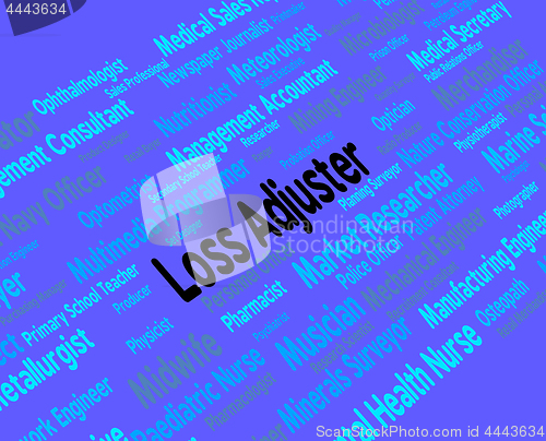 Image of Loss Adjuster Means Work Adjustor And Hiring