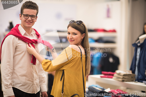 Image of couple in  Clothing Store