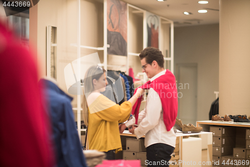 Image of couple in  Clothing Store