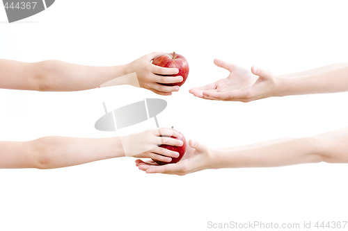 Image of Passing the apple