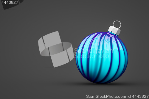 Image of red Christmas ball isolated