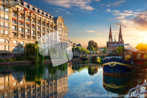 Image of Strasbourg at sunrise