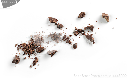 Image of small chocolate crumbs