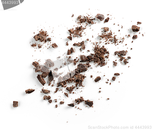 Image of small chocolate crumbs