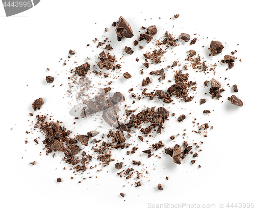 Image of small chocolate crumbs