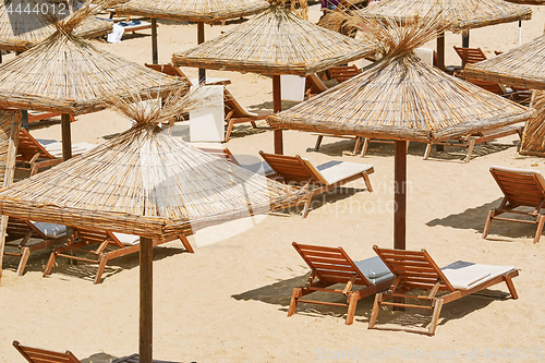 Image of Umbrellas and Sun Loungers