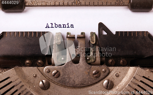 Image of Old typewriter - Albania