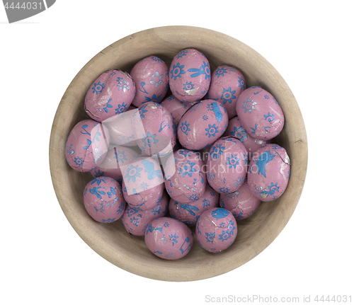 Image of Colorful chocolate easter eggs