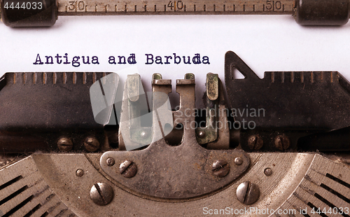 Image of Old typewriter - Antigua and Barbuda