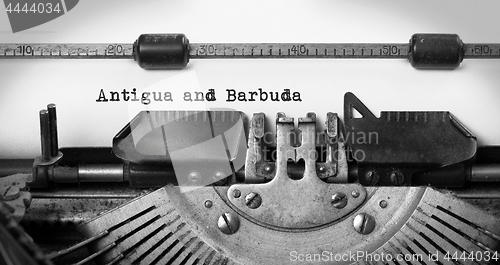 Image of Old typewriter - Antigua and Barbuda