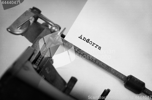 Image of Old typewriter - Andorra