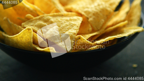 Image of Closeup of golden chips