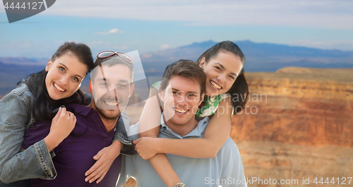 Image of group of happy friends