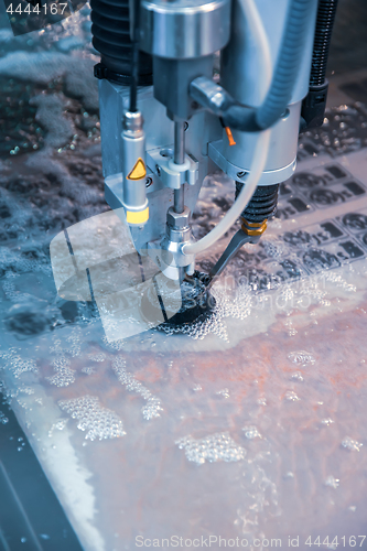 Image of CNC water jet cutting machine