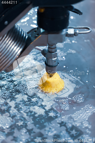 Image of CNC water jet cutting machine