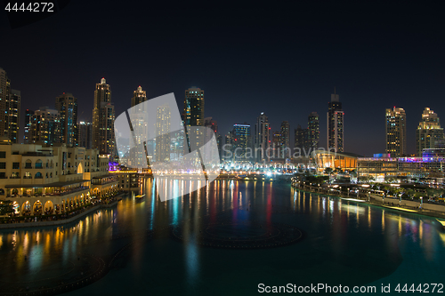 Image of musical fountain in Dubai