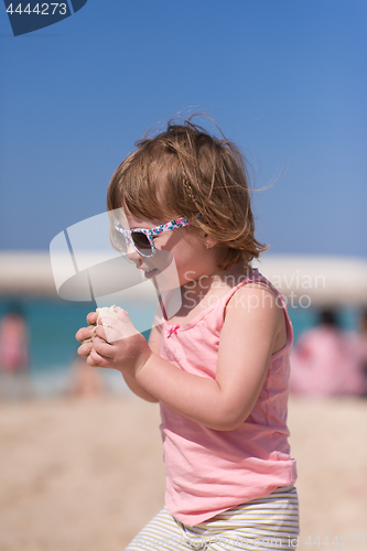 Image of little girl at beach
