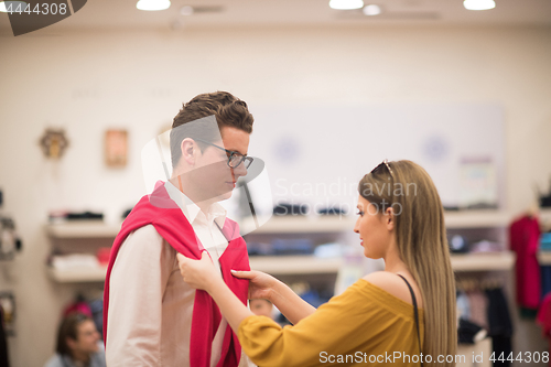 Image of couple in  Clothing Store