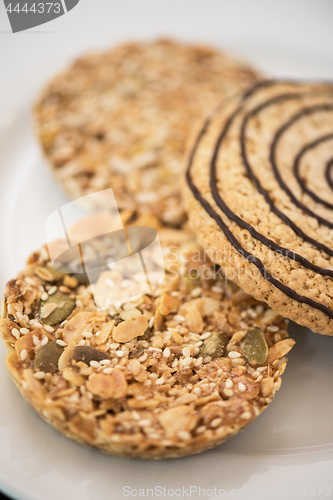 Image of Nut cookies closeup