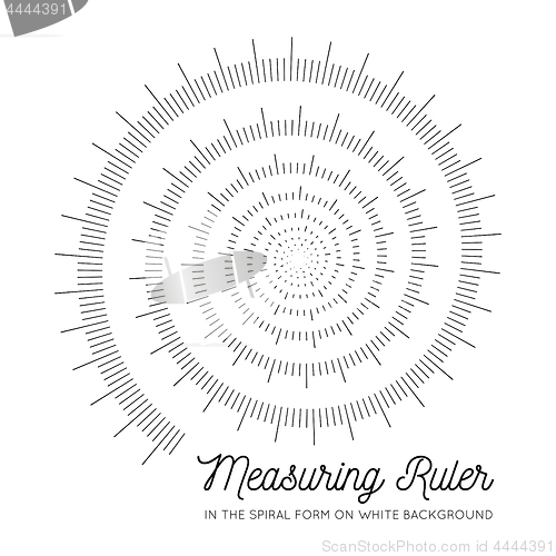 Image of Measuring rulers In the form of a spiral