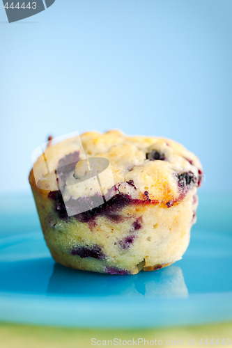 Image of Muffin and blue plate