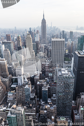 Image of New York City. Manhattan downtown skyline panorama.