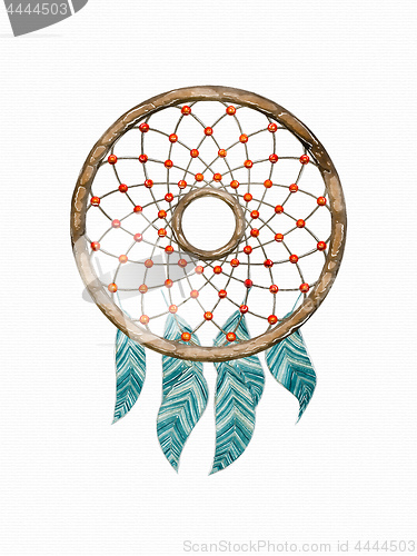 Image of dream catcher watercolor painting