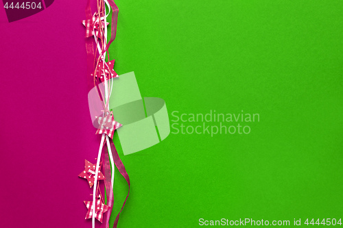 Image of Christmas decoration background with complementary colors